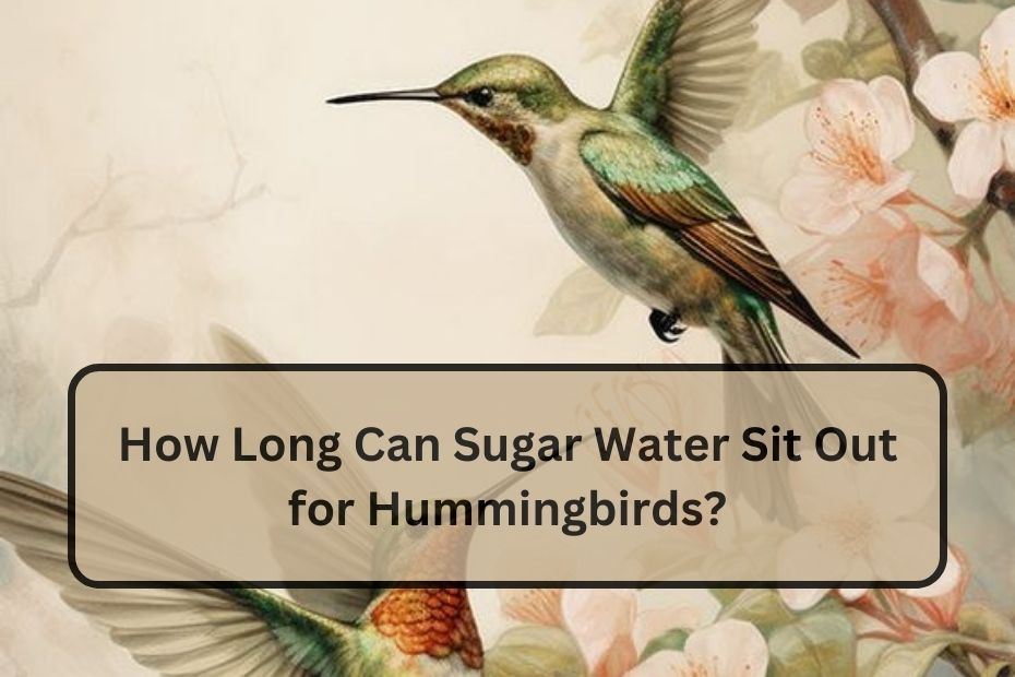 How Long Can Sugar Water Sit Out for Hummingbirds?